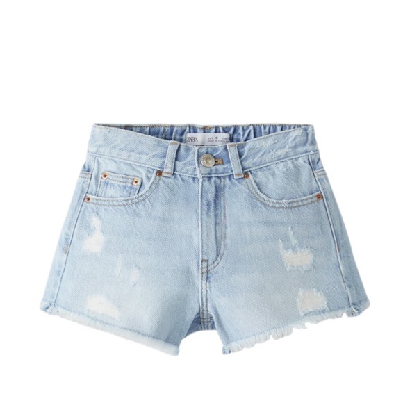Zara Other - ZARA GIRLS HIGH WAIST DENIM SHORTS